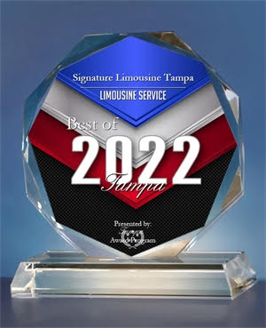 Signature Limousine Tampa receives the 2022 Best of Tampa Award